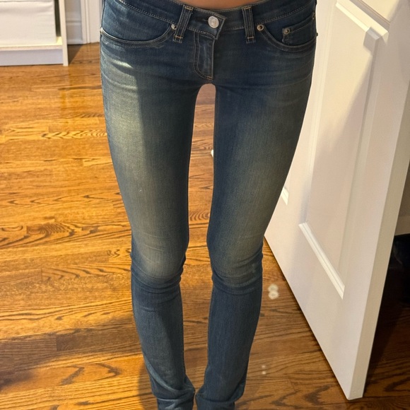 rag & bone Denim - Rag & Bone Dark Blue Skinny Jeans